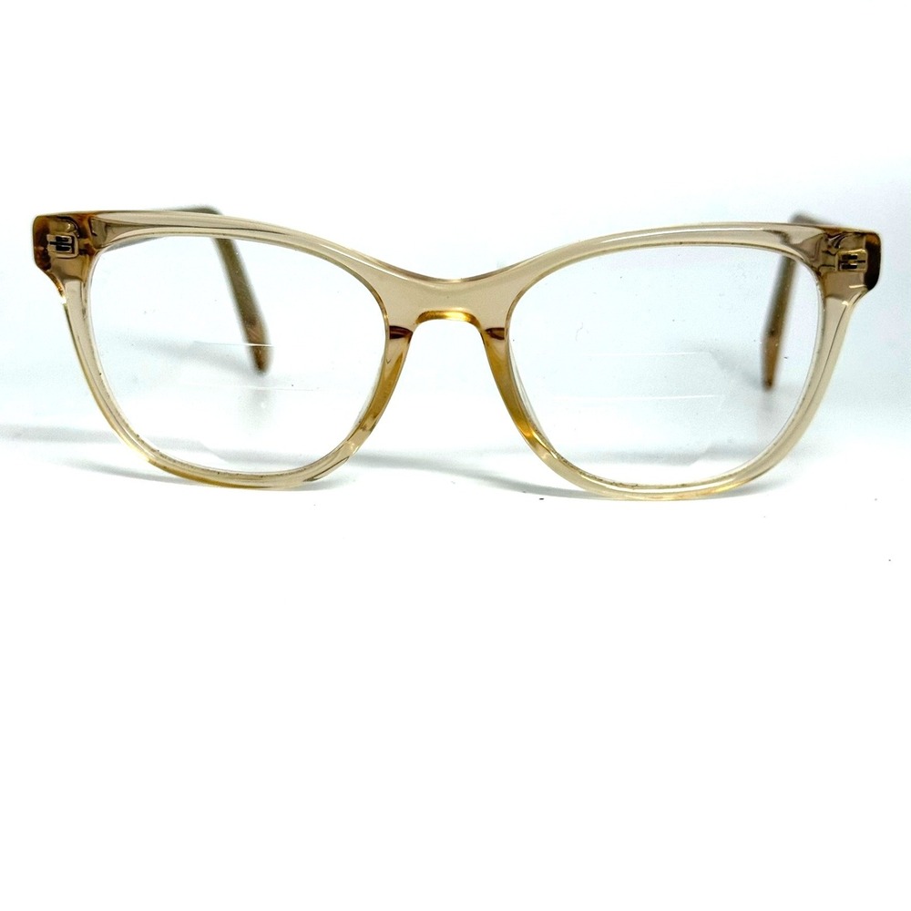 Warby Parker Amelia 664 Eyeglasses Cat Eye Champagne Tan Frames 50-17-142